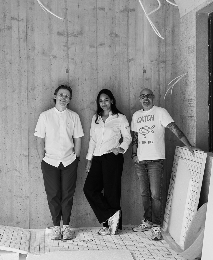 Tim Ostertag, Alina Meissner-Bebrout und Holger Baier im neuen bibraud